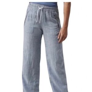 Athleta Cabo Linen Wide Leg Pants - Size 22